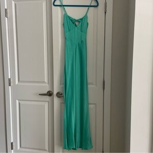 Teal Bardot Malinda Slip dress